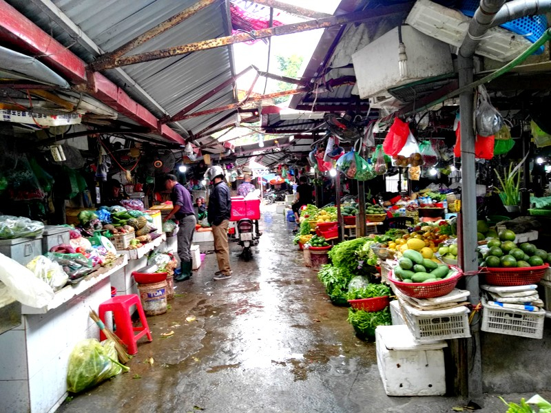 Místní tržnice, Hanoj, Vietnam