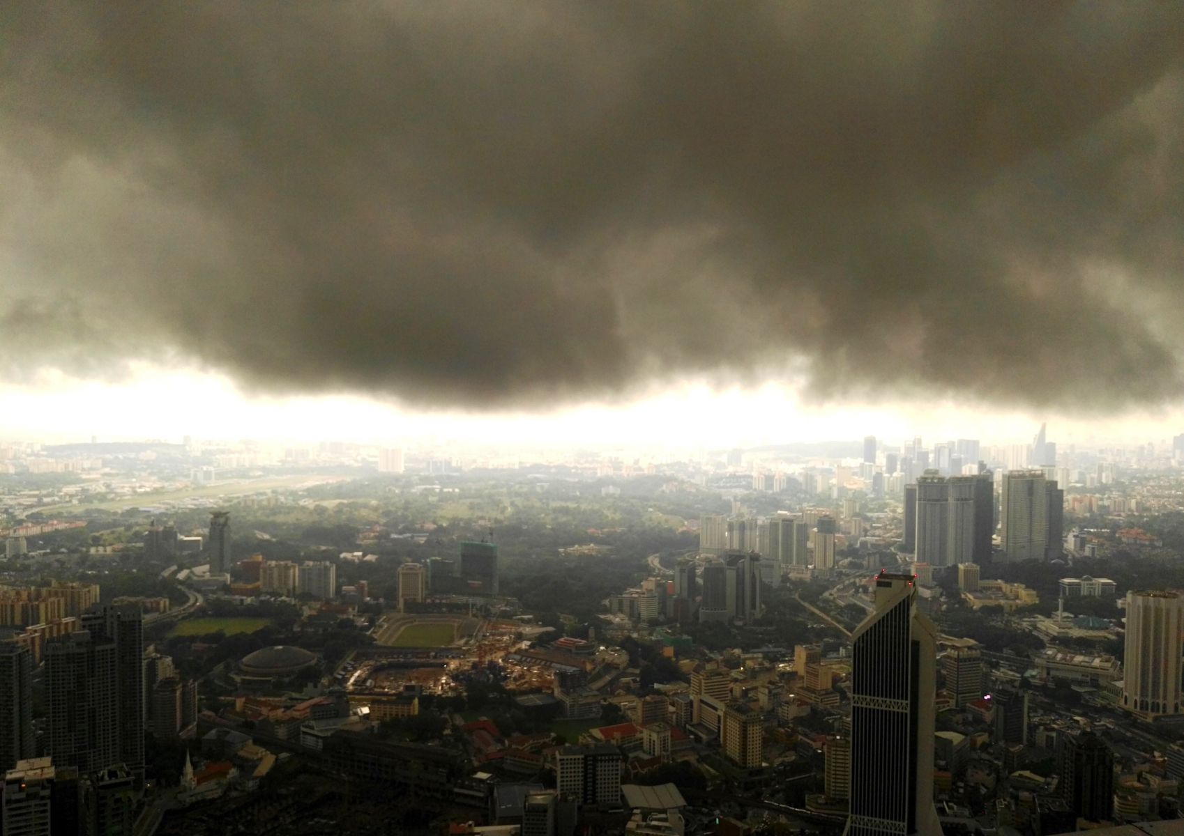Výhled z Menara tower, Kuala Lumpur, Malajsie