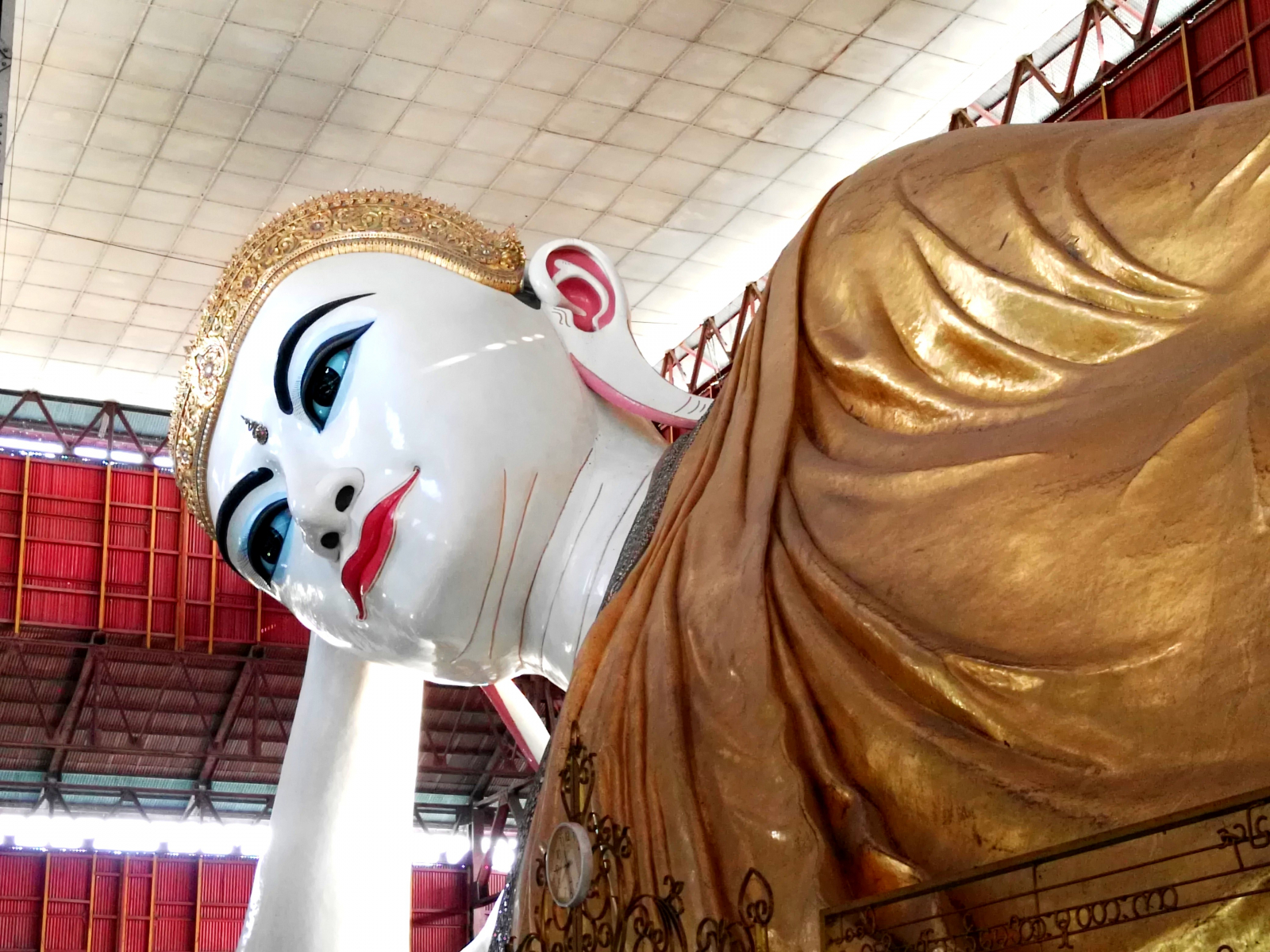 Ležící Buddha, Yangon, Myanmar